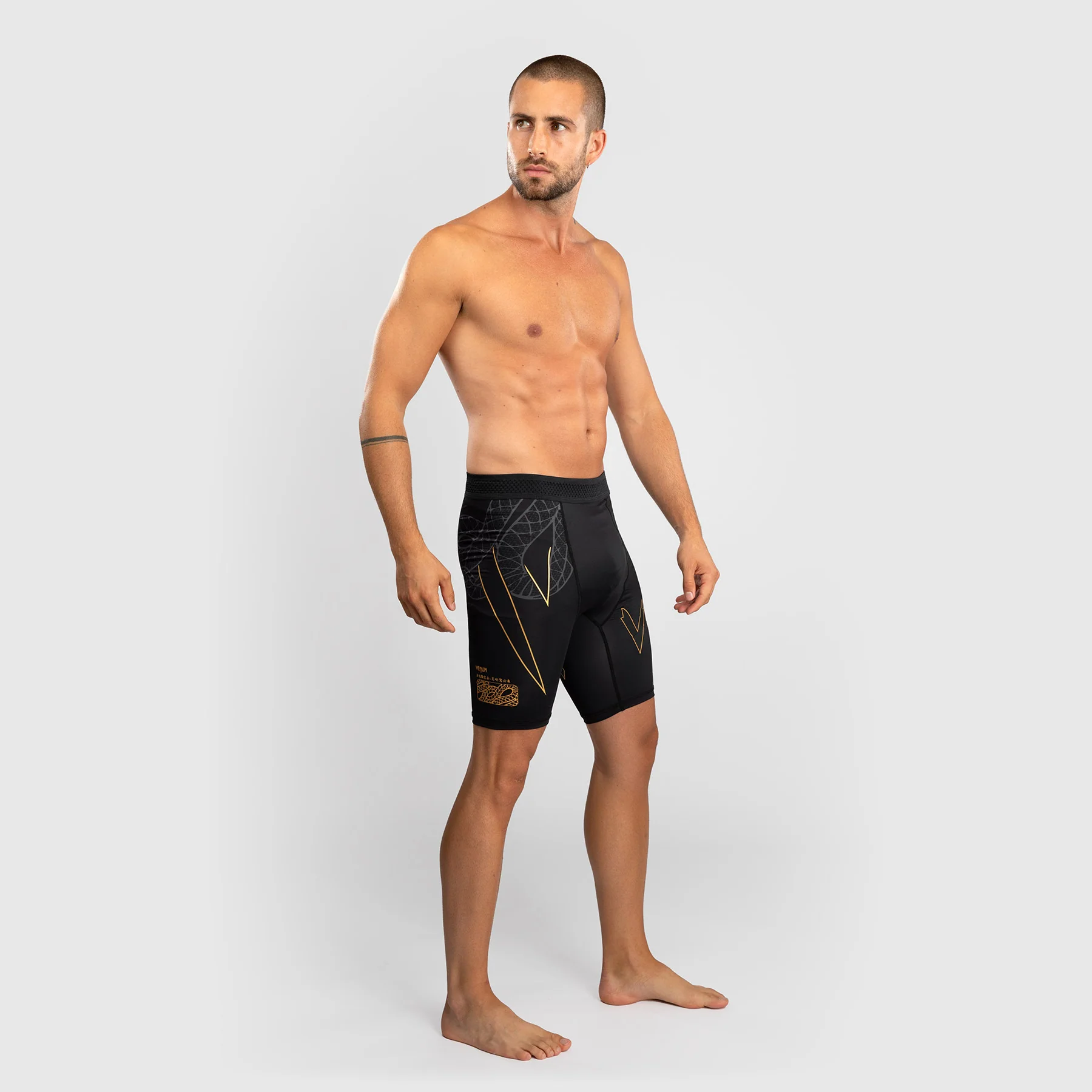 Pantalones cortos a compressione Venum Serpenti Negro - Image 4