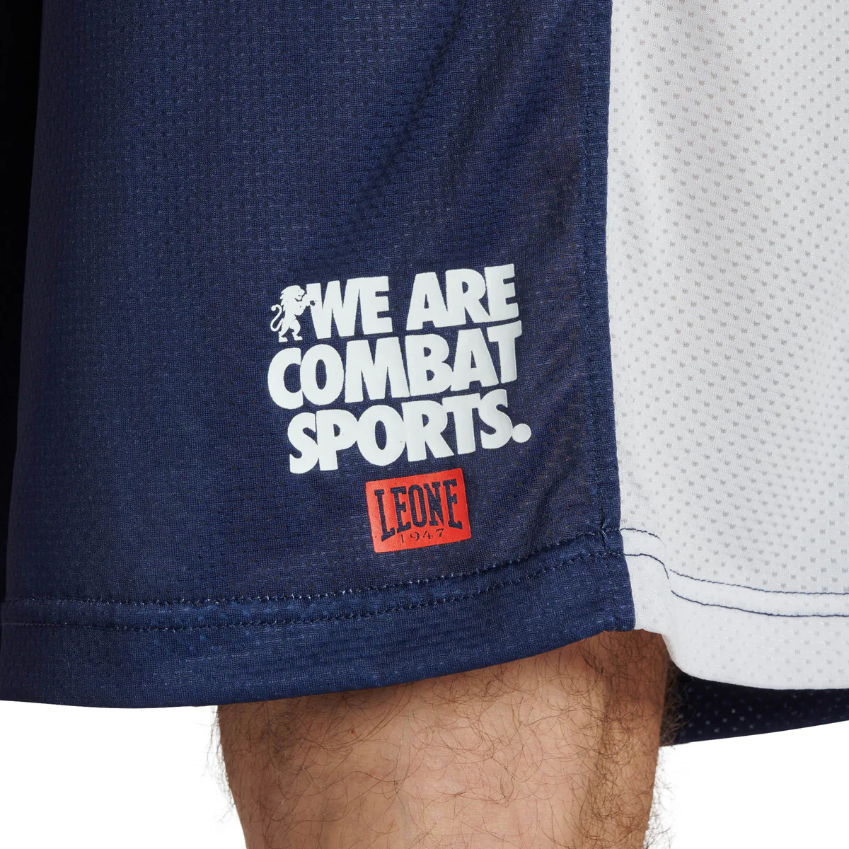 Pantalones cortos de entrenamiento Leone Logo Wacs ABX128 Azul  - Image 3