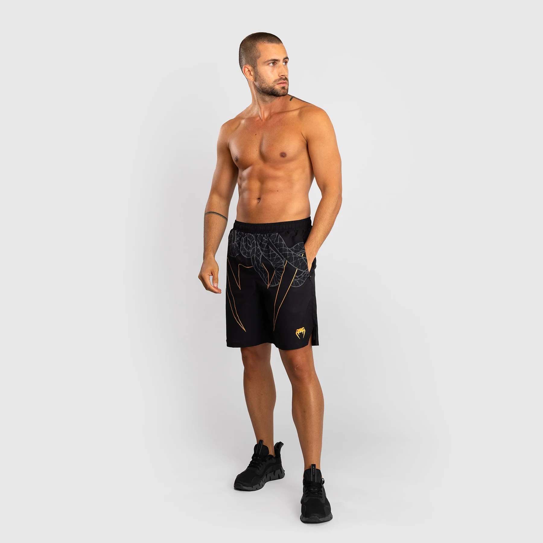 Pantalones cortos de entrenamiento Venum Serpenti Negro - Image 3