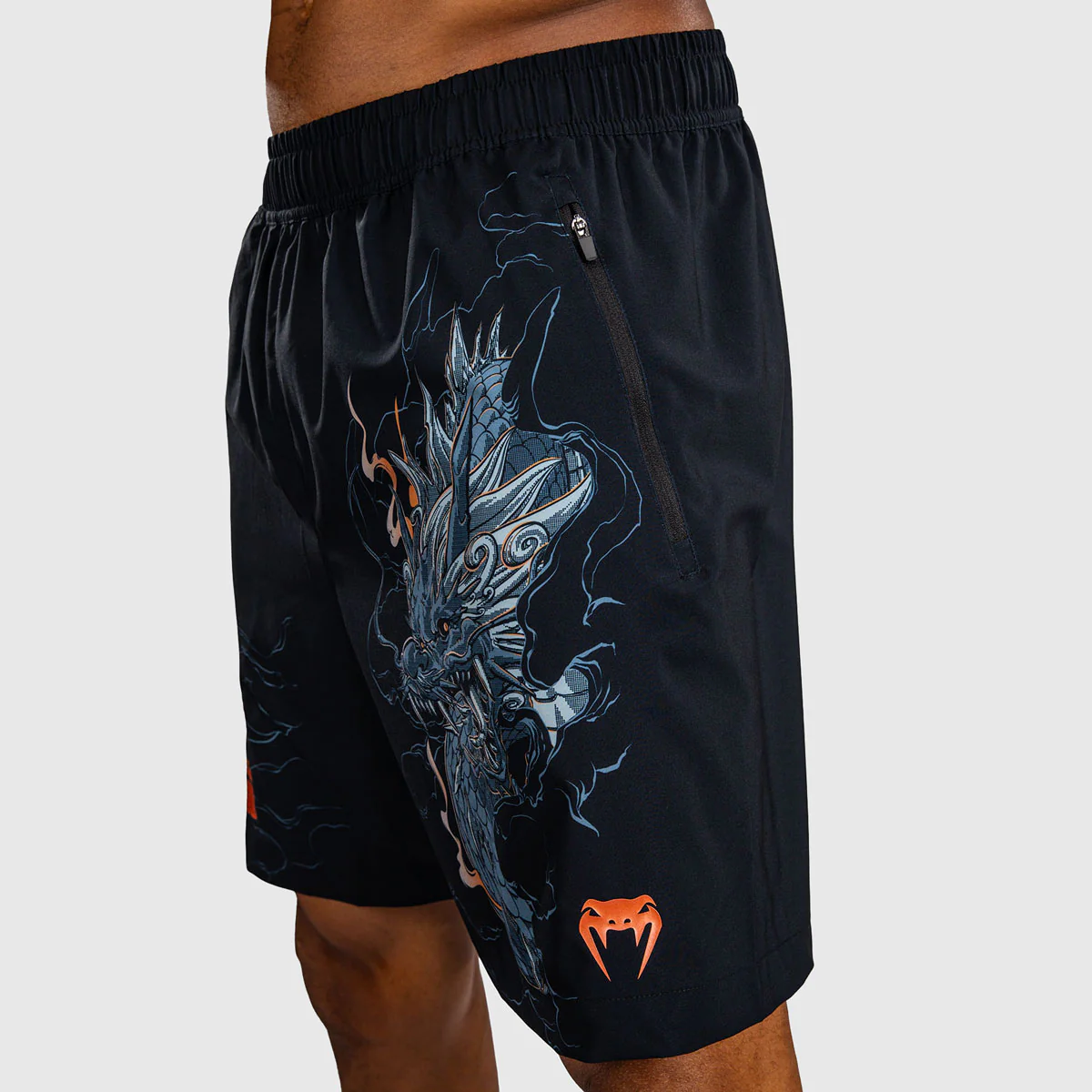 Pantalones cortos de entrenamiento Venum Thunder Dragon Negro - Image 6
