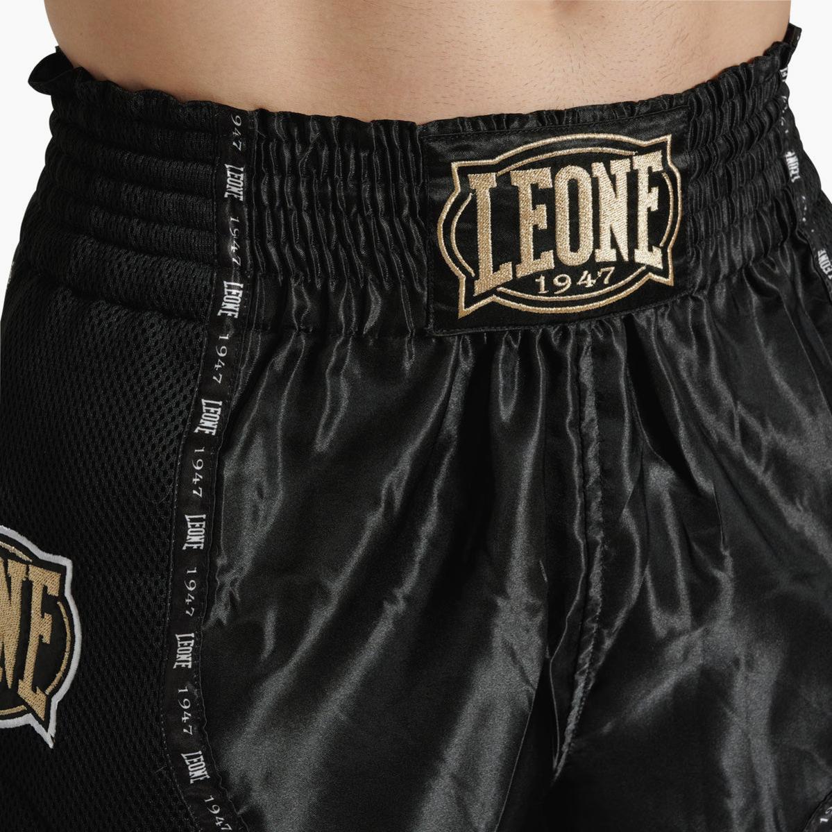Pantalones cortos kick-tailandés Leone Classic AB881 Negro - Image 5