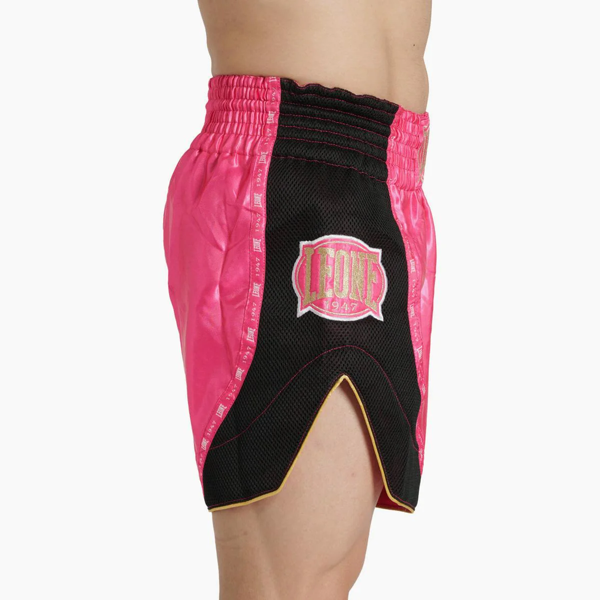 Pantalones cortos kick-tailandés Leone Classic AB881 Rosa  - Image 3