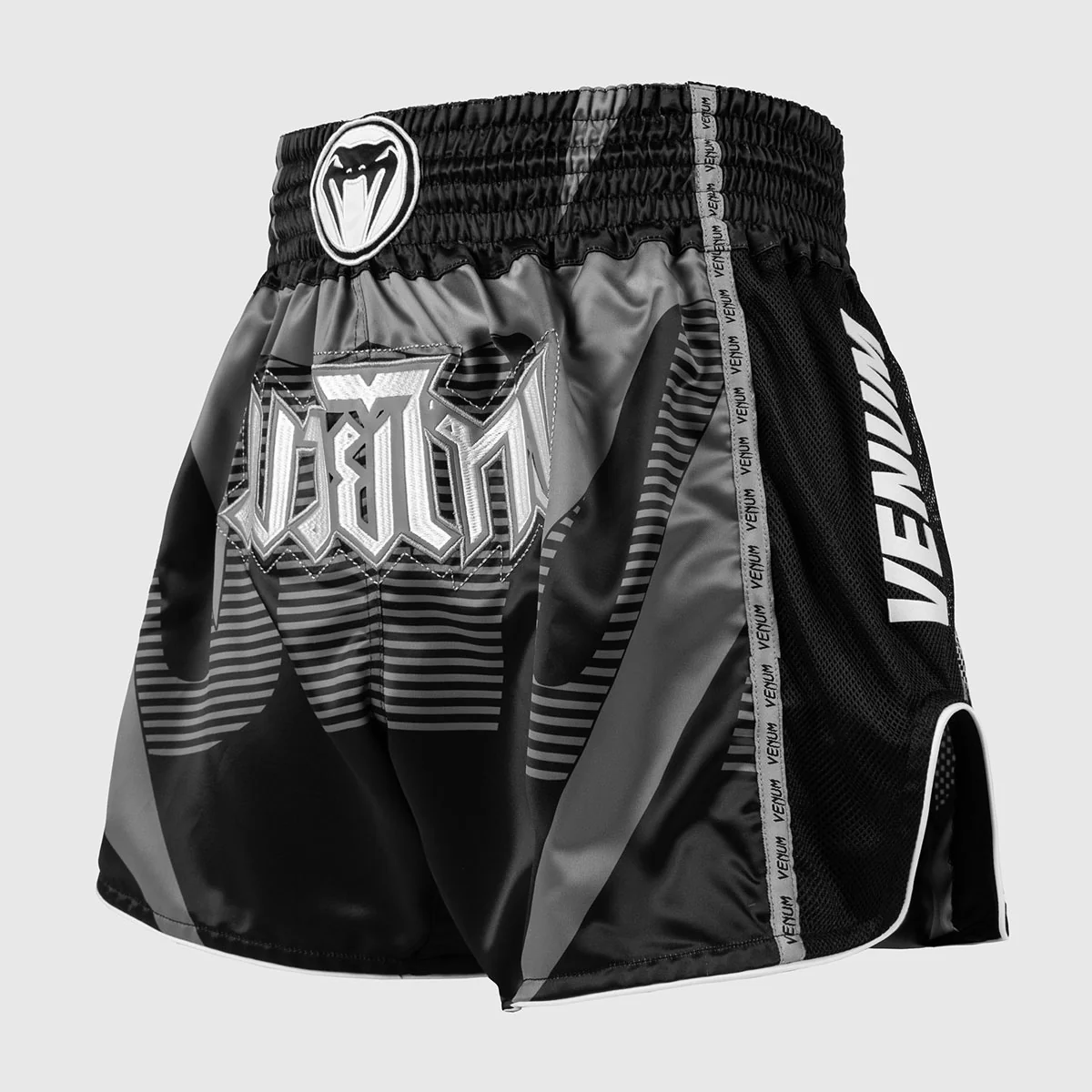 Pantalones cortos kick-tailandés Venum Adrenaline Negro-gris - Image 2
