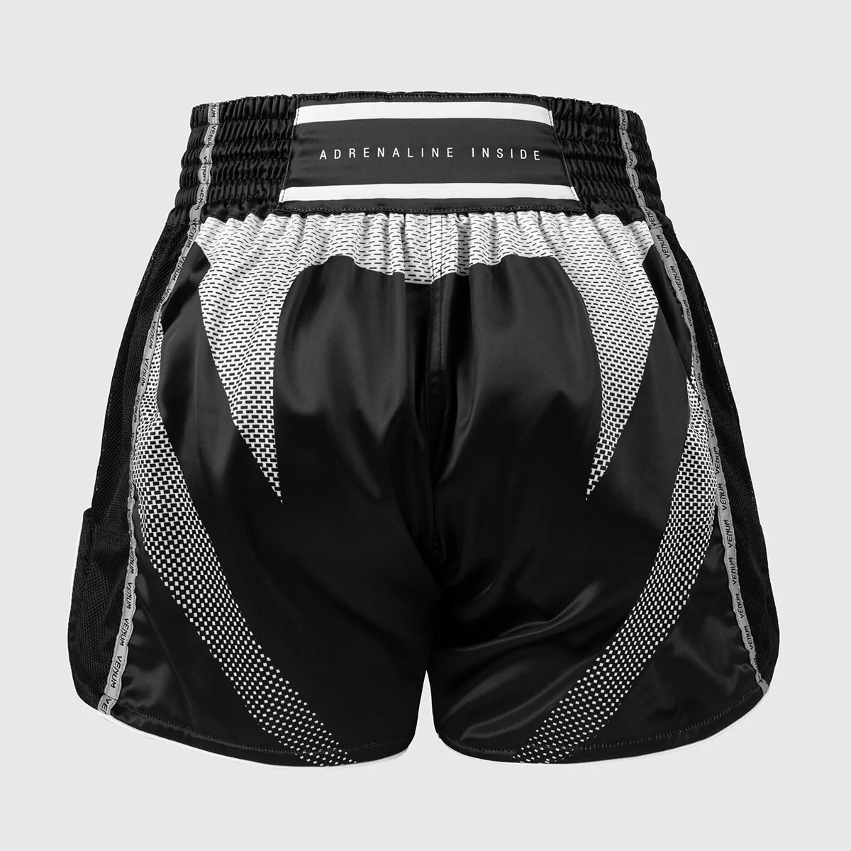 Pantalones cortos kick-tailandés Venum Adrenaline Negro-gris - Image 3