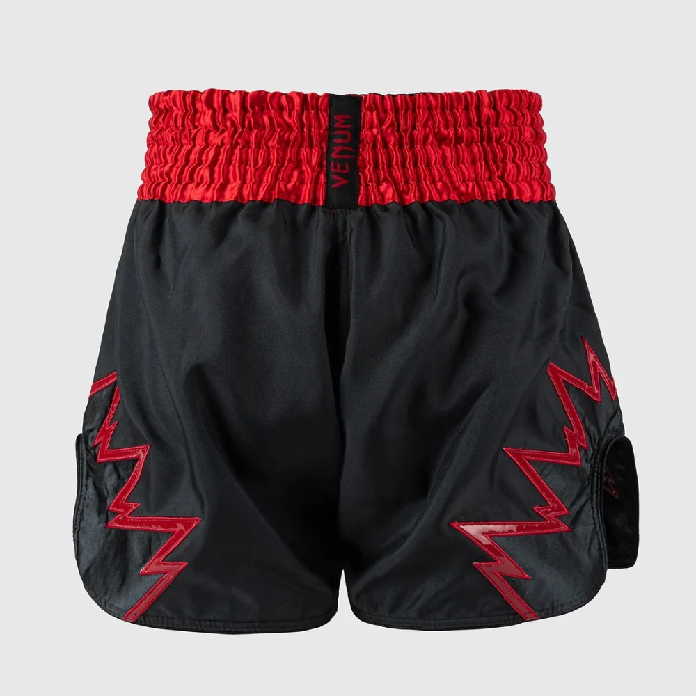Pantalones cortos kick-thai Venum Infierno 2.0 Gris-rojo - Image 2