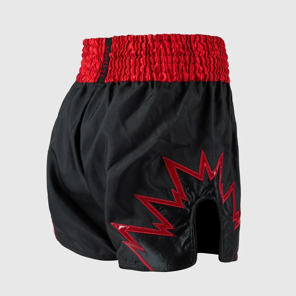 Pantalones cortos kick-thai Venum Infierno 2.0 Gris-rojo - Image 3