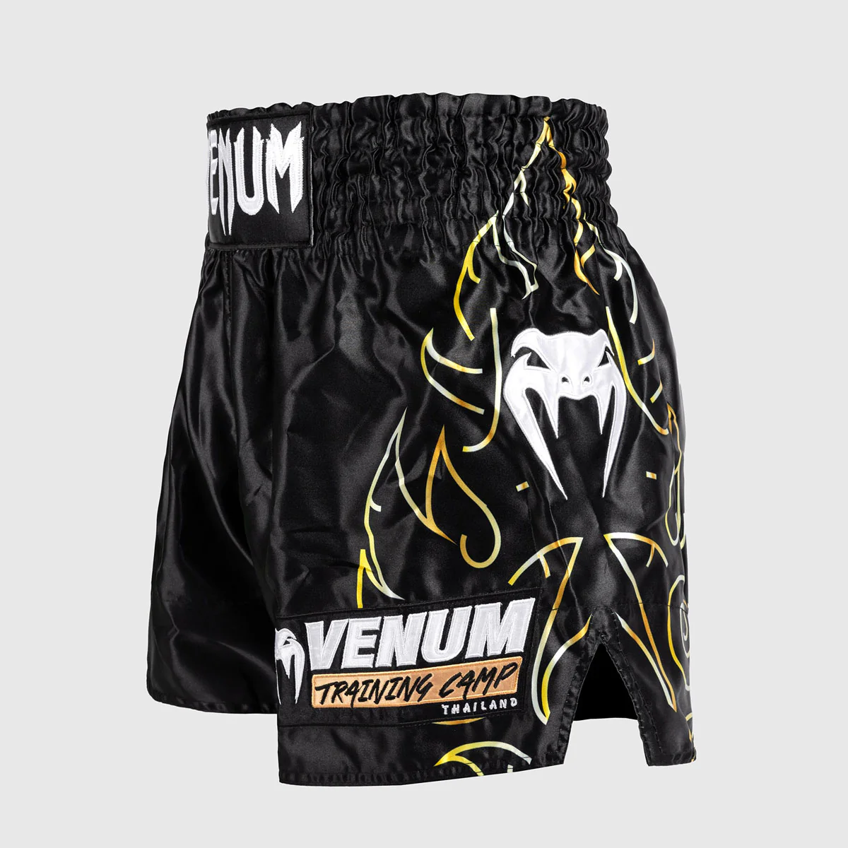Pantalones cortos kick-tailandés Venum Llamas VTC Negro-oro - Image 2