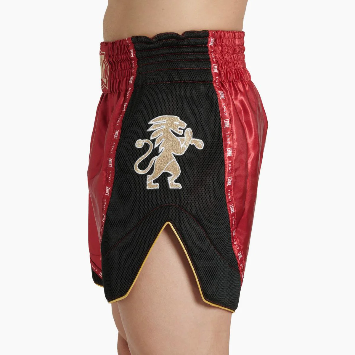 Pantalones cortos kick-tailandés Leone Classic AB881 Rojo  - Image 2