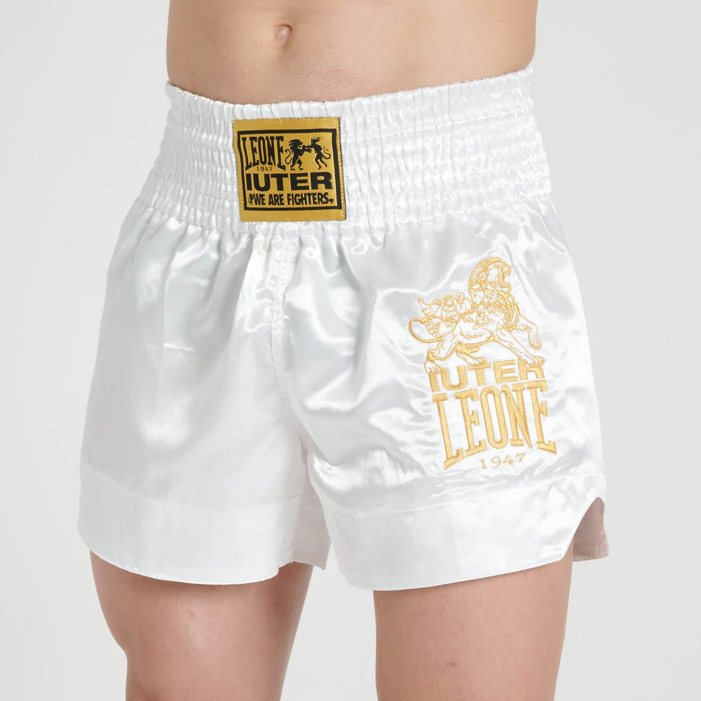 Pantalones cortos kick-thai Leone IUTER AB02IU Blanco 
