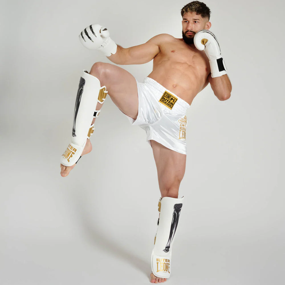 Pantalones cortos kick-thai Leone IUTER AB02IU Blanco  - Image 7