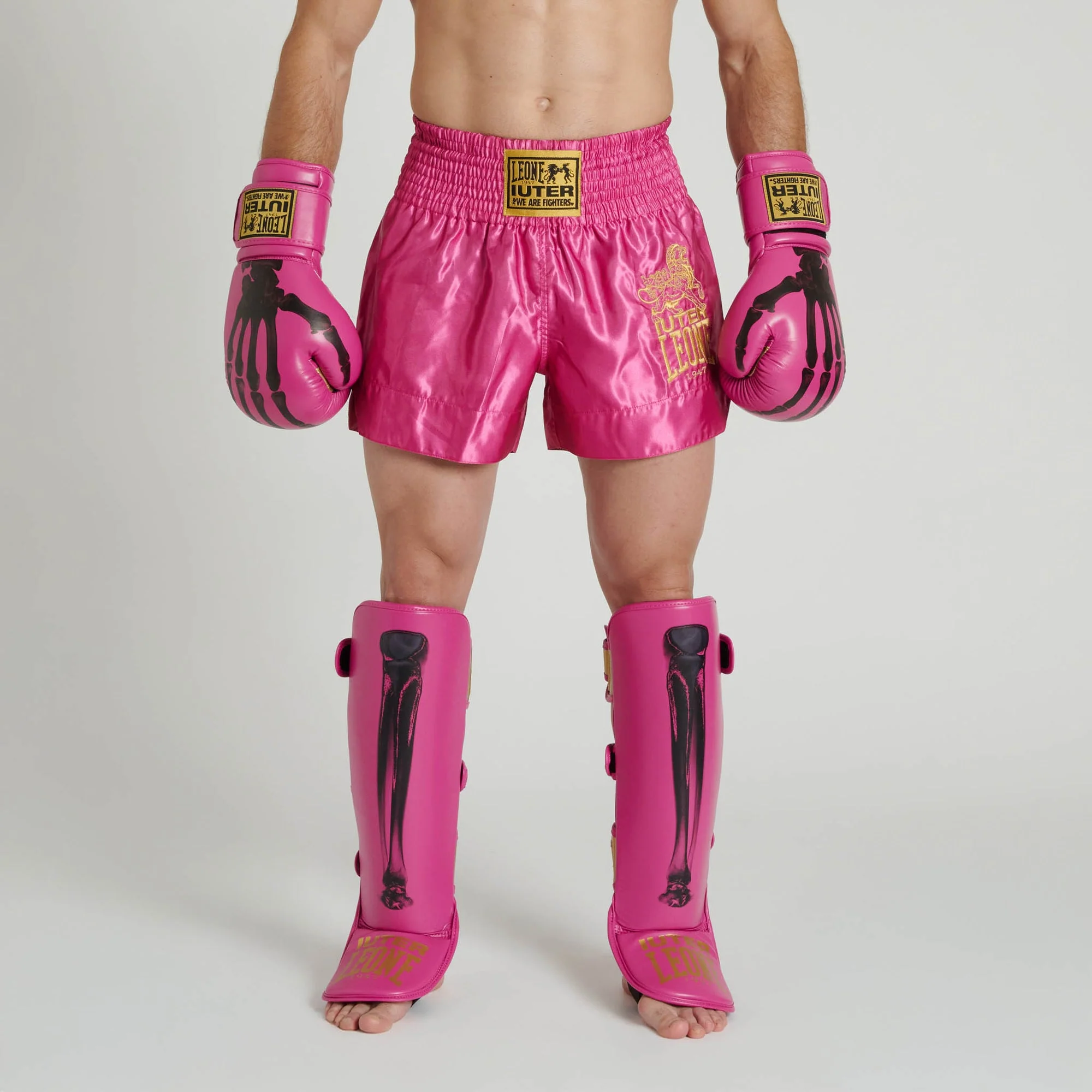 Pantalones cortos kick-thai Leone IUTER AB02IU Fucsia  - Image 6