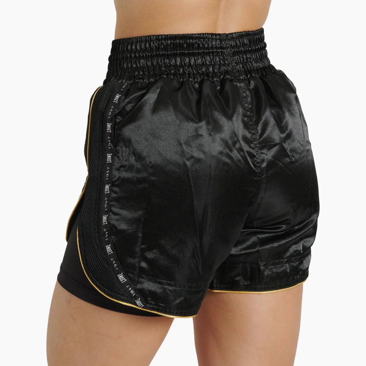 Pantalones cortos kick-thai mujer Leone Classic AB882 Negro  - Image 2