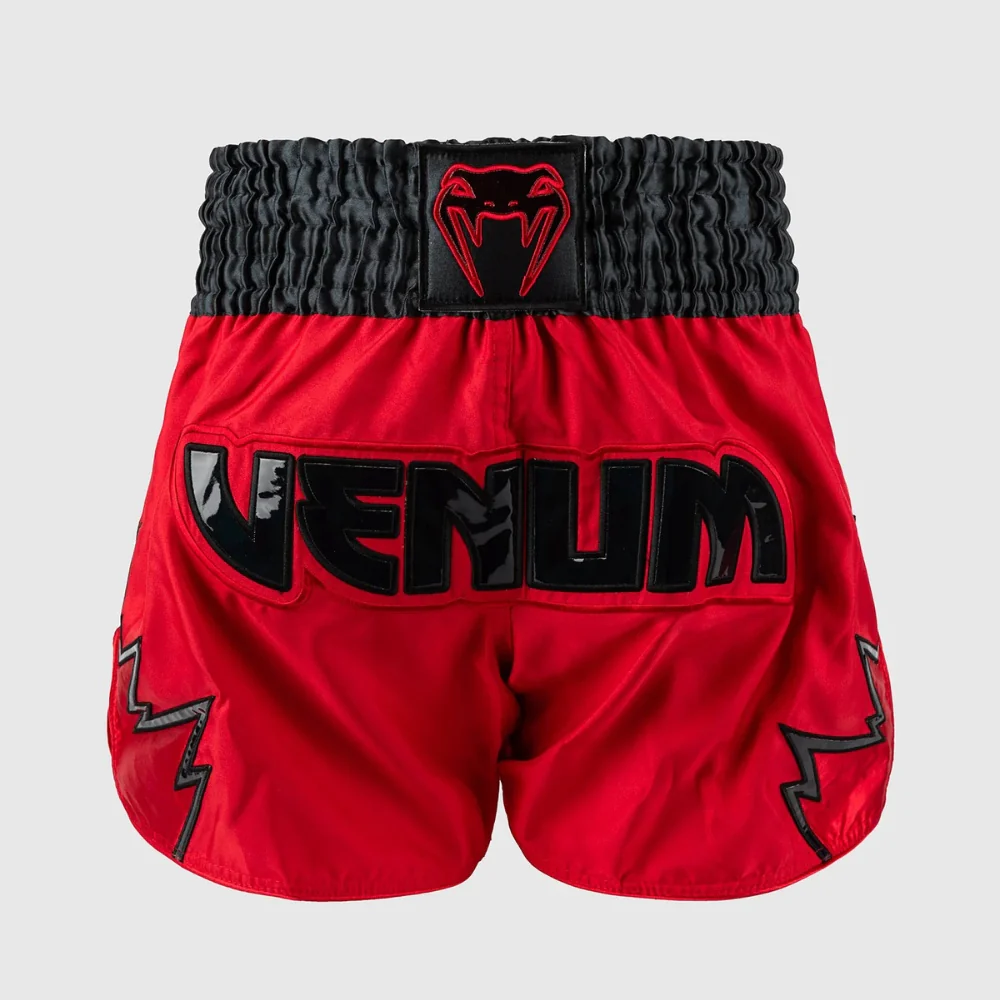 Pantalones cortos kick-tailandés Venum Infierno 2.0 Rojo-gris-negro 