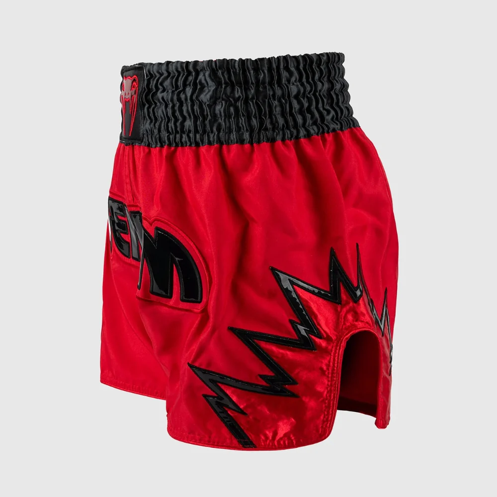 Pantalones cortos kick-tailandés Venum Infierno 2.0 Rojo-gris-negro  - Image 2