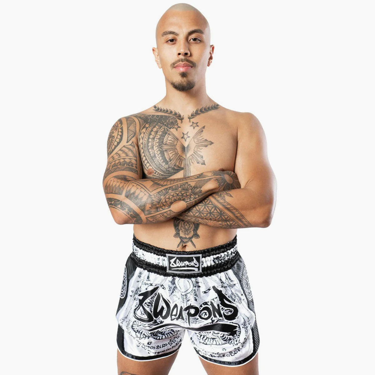 Pantalones kick-thai 8 Weapons Carbon Sak Yant Tigers  - Image 13