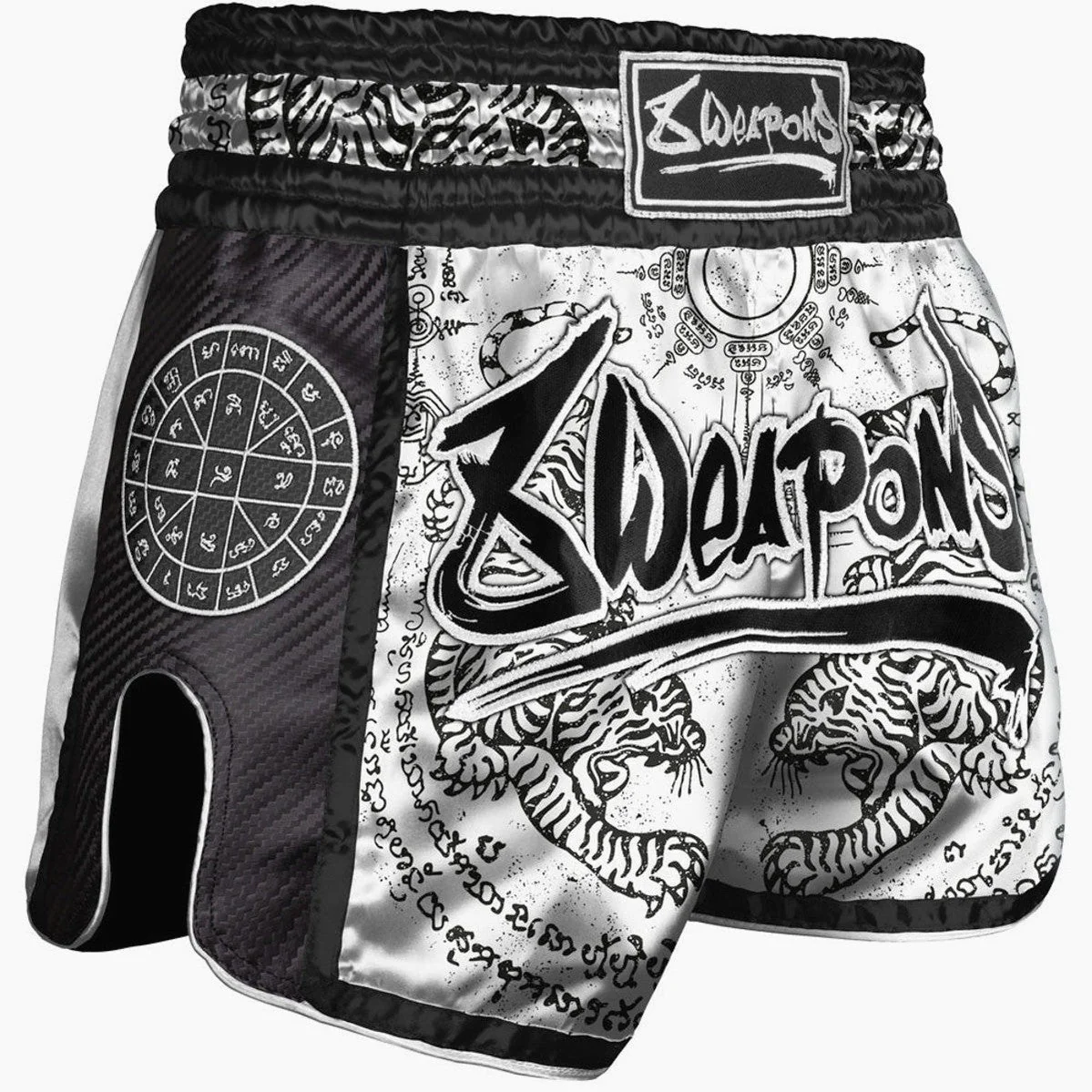 Pantalones kick-thai 8 Weapons Carbon Sak Yant Tigers  - Image 8