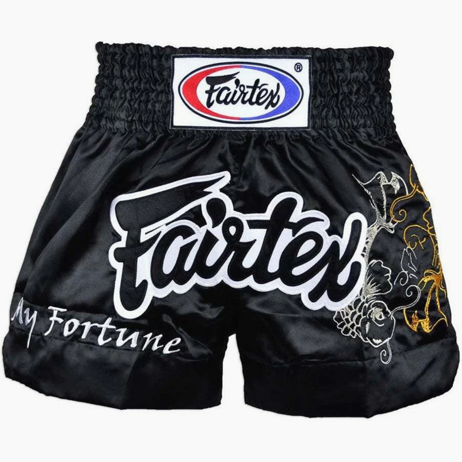 Pantalones kick-thai Fairtex BS0639 My Fortune Negro 