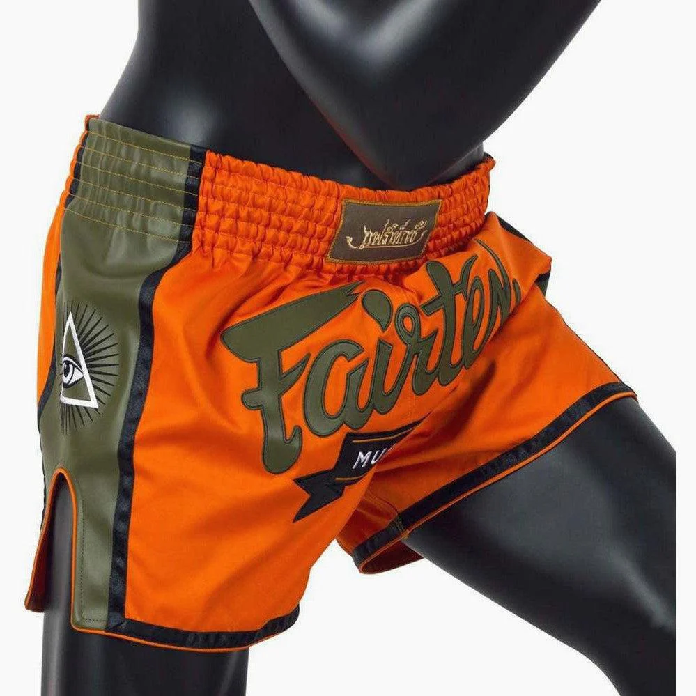 Pantalones kick-thai Fairtex BS1705 Naranja - Image 3