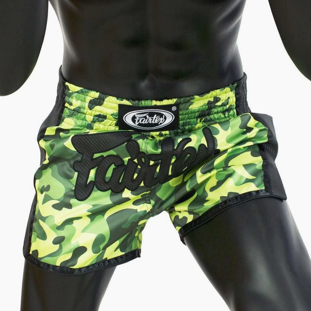 Pantalones kick-thai Fairtex BS1710 Camo Verde - Image 2