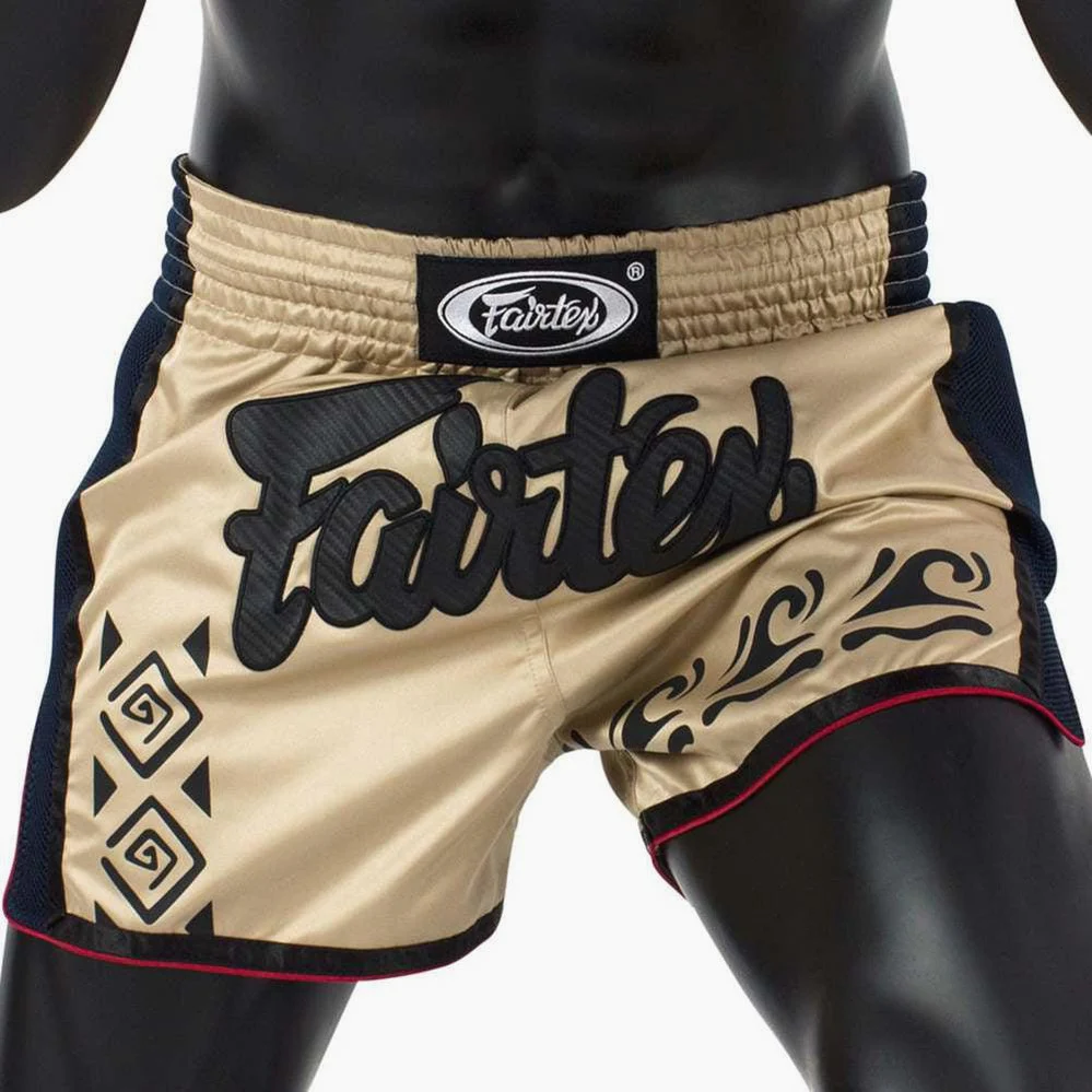 Pantalones kick-thai Fairtex BS1713 Caqui - Image 3