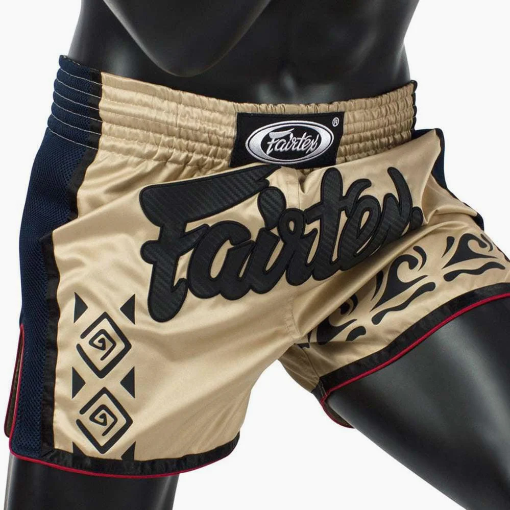 Pantalones kick-thai Fairtex BS1713 Caqui - Image 4