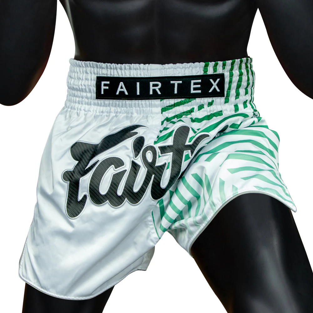 Pantalones kick-thai Fairtex BS1923 Racer Blanco - Image 6