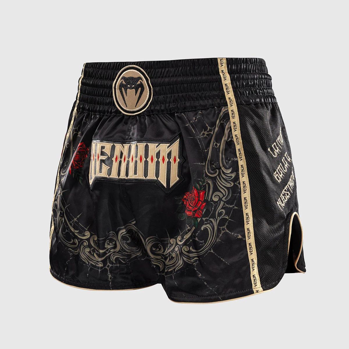 Pantalones kick-thai Venum Santa Muerte 5.0 Negro-Oro  - Image 2