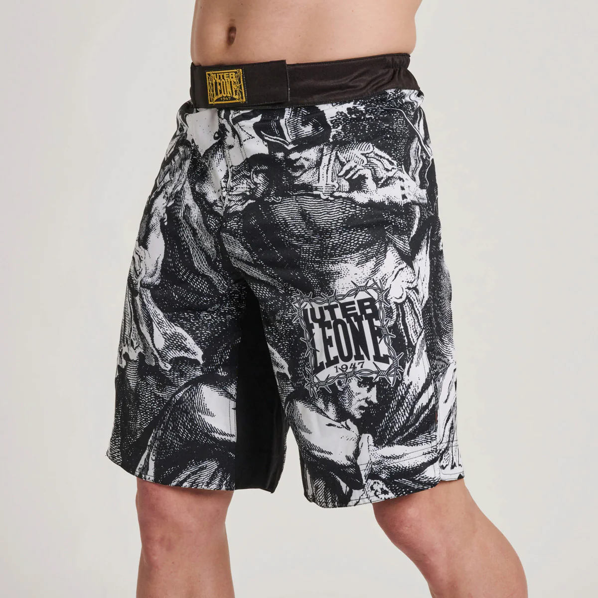 Pantalones MMA Leone IUTER Barbed Wire AB04IU Negro 