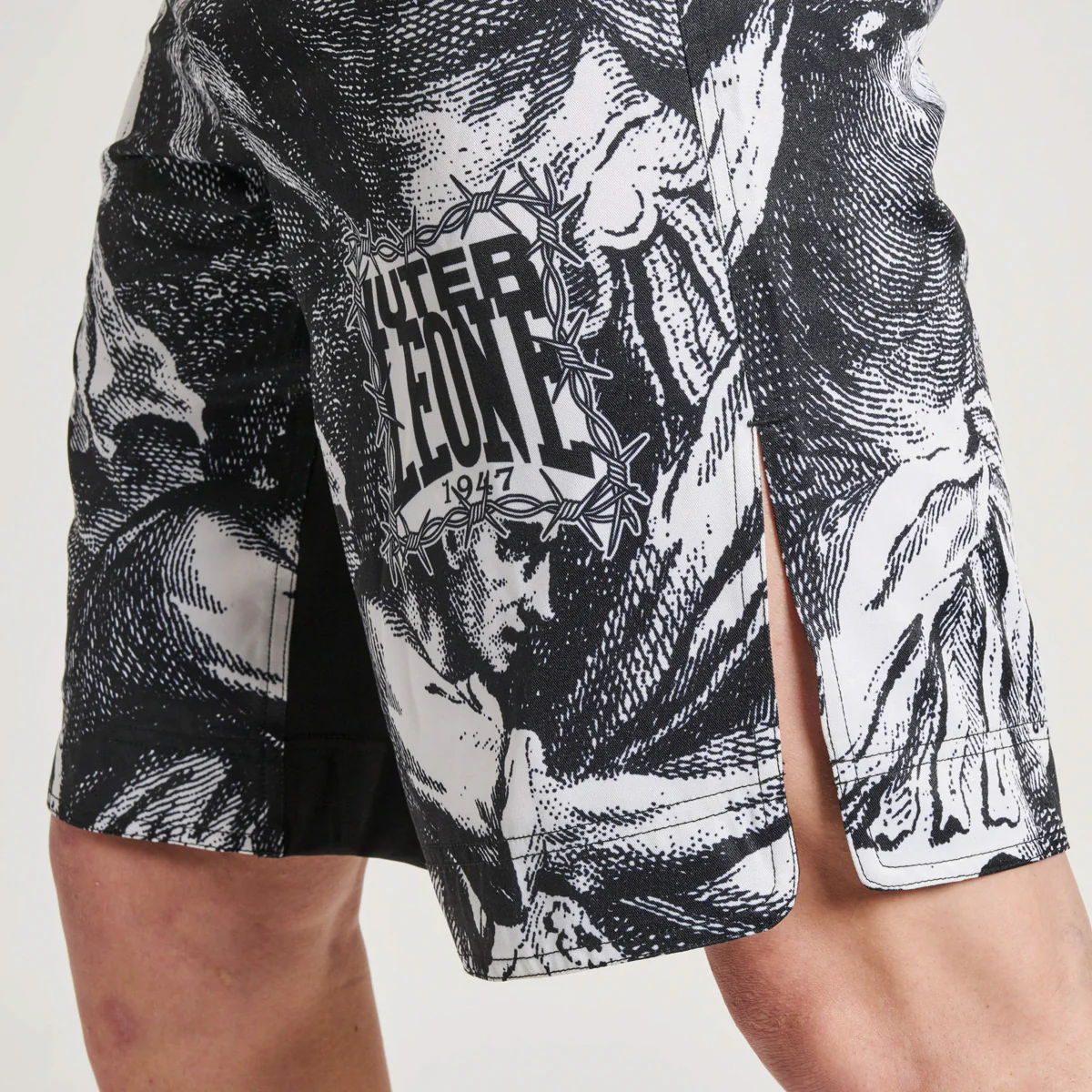 Pantalones MMA Leone IUTER Barbed Wire AB04IU Negro  - Image 6