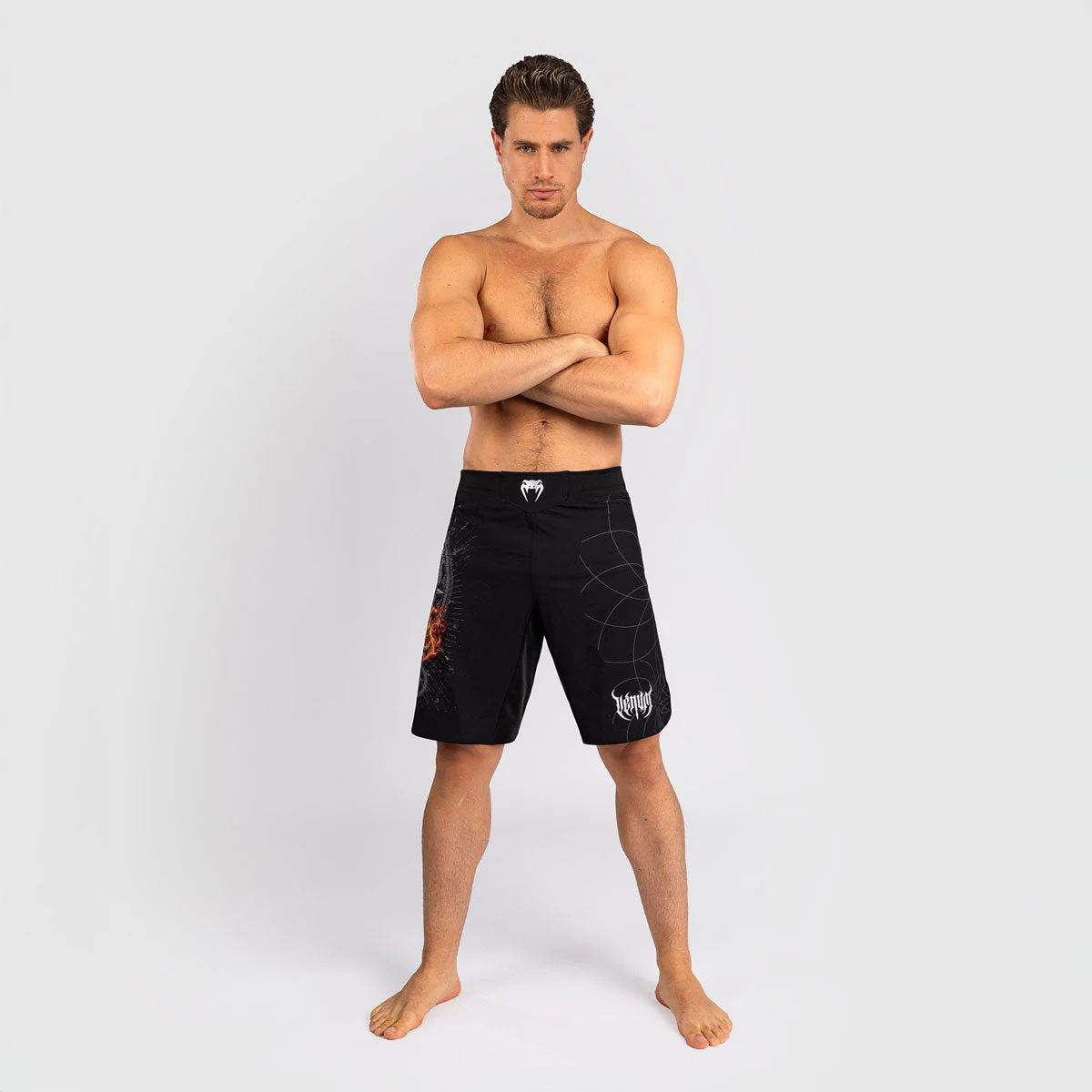 Pantalones MMA Venum Gladiator 5.0 Negro-Plata  - Image 4