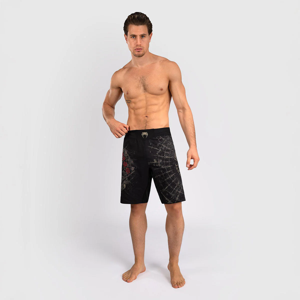 Pantalones MMA Venum Santa Muerte 5.0 Negro-Oro  - Image 2