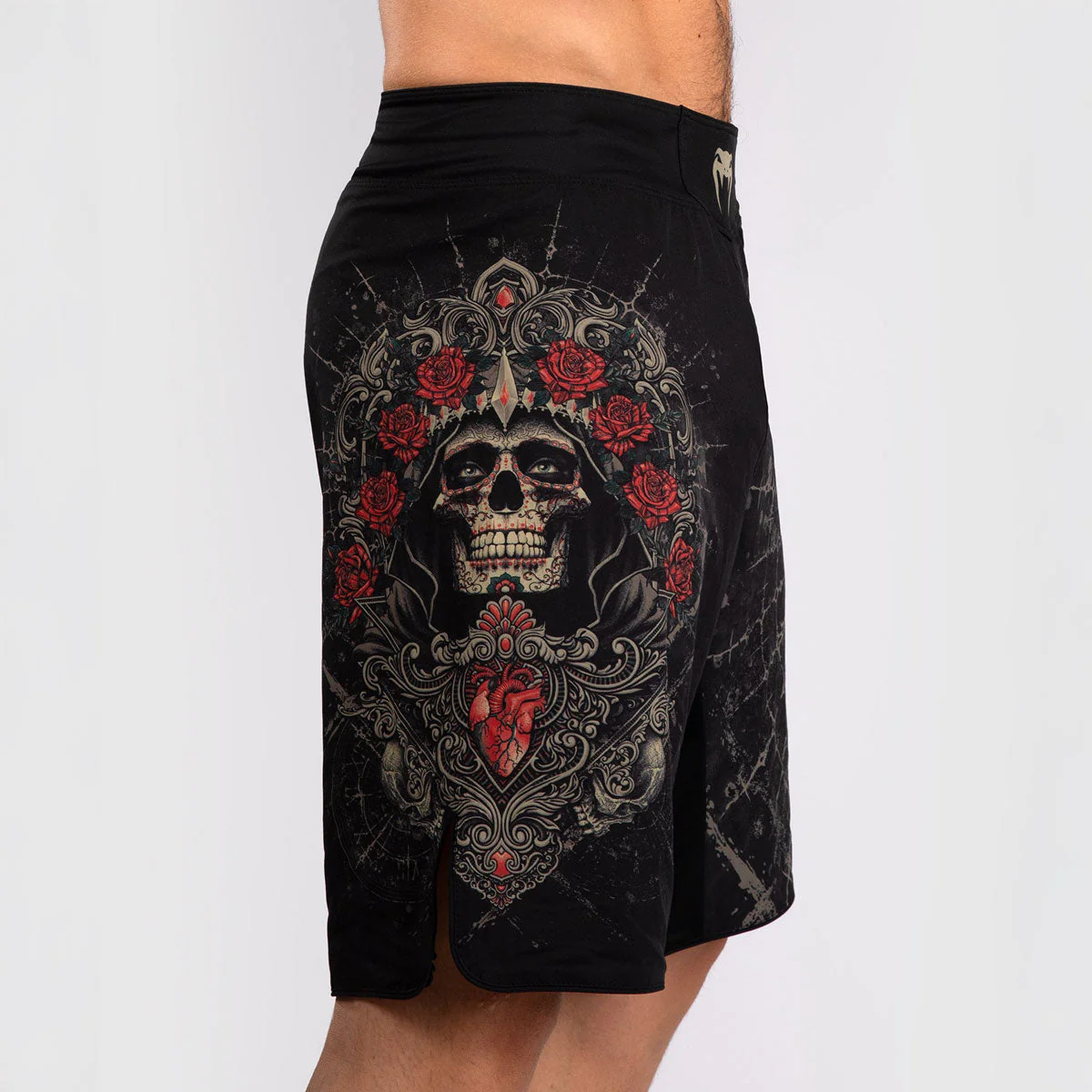 Pantalones MMA Venum Santa Muerte 5.0 Negro-Oro  - Image 8