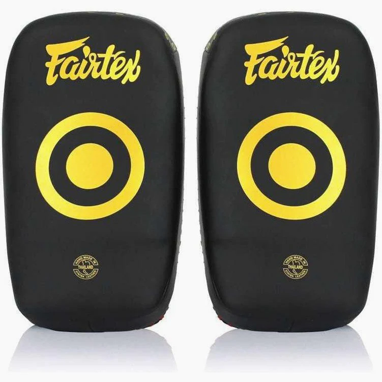 Pao Fairtex Microfibra Curvada Pequeña KPLC6 Negro-oro 