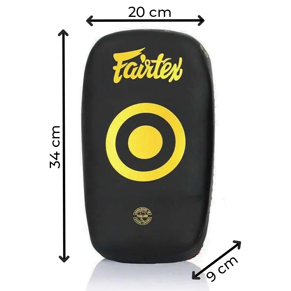 Pao Fairtex Microfibra Curvada Pequeña KPLC6 Negro-oro  - Image 11