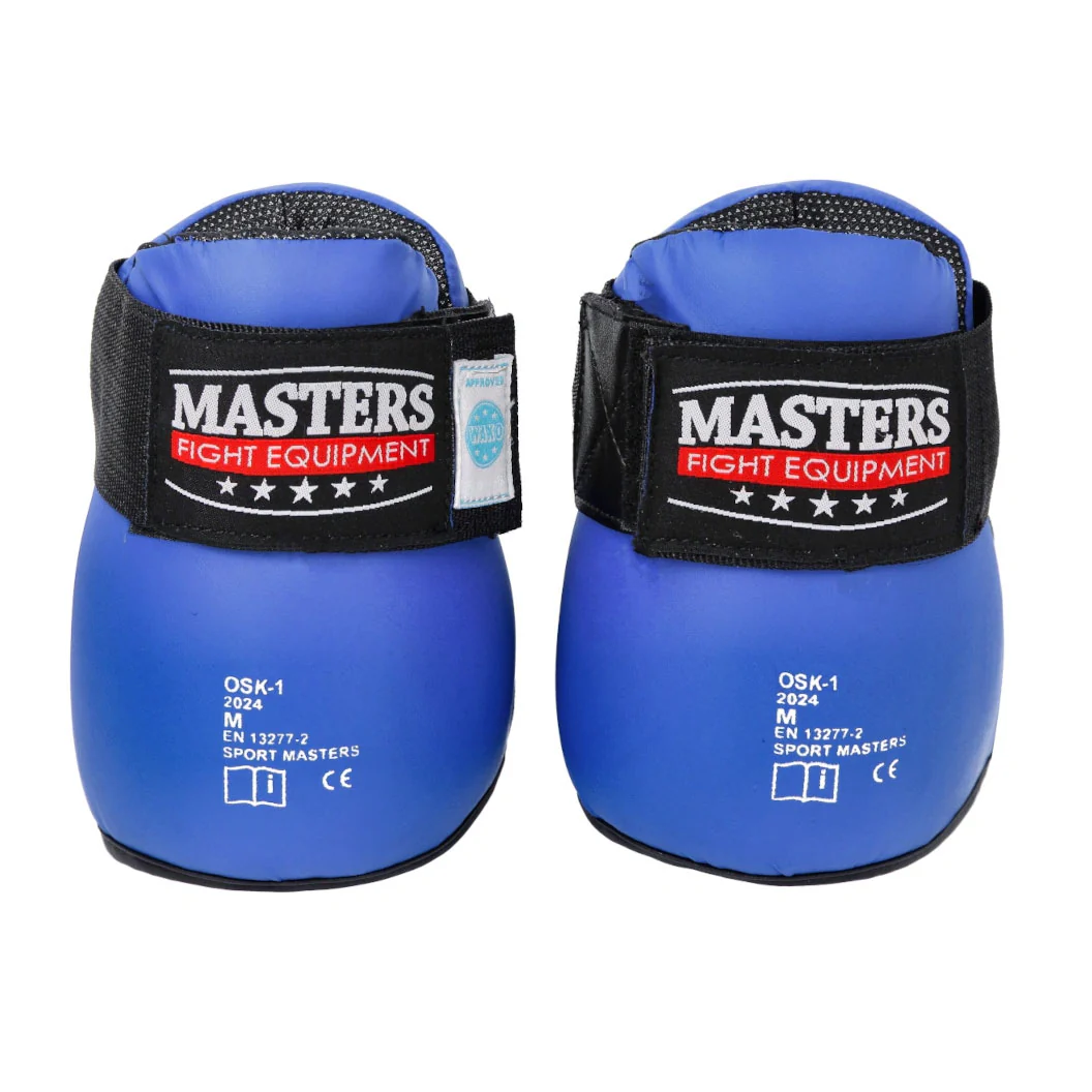 Protecciones de pie Punto Fighting Maestros WAKO Azul - Image 4