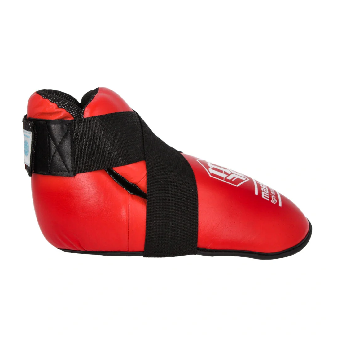 Protecciones de pie Punto Fighting Maestros WAKO Rojo - Image 3