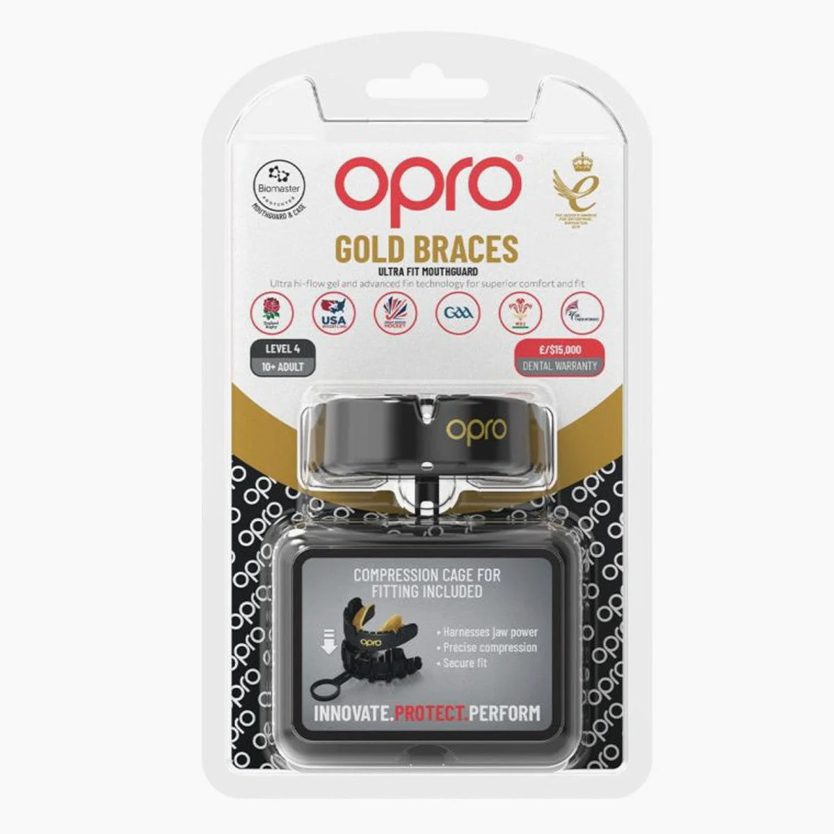 Protector bucal Opro Gold Self-Fit Braces para aparato - Image 8