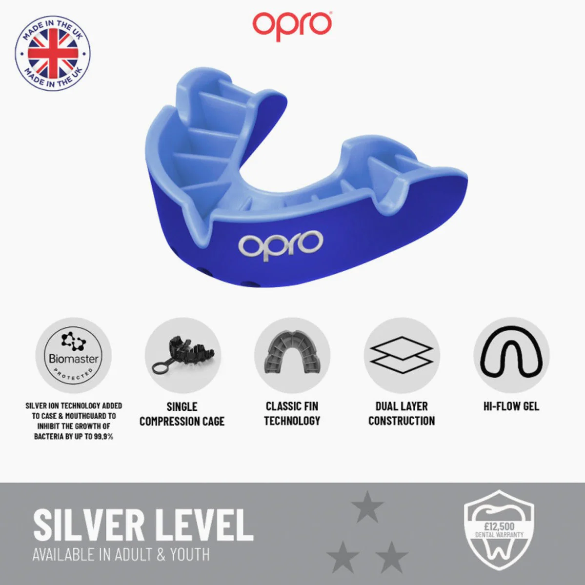 Protector bucal Opro Silver Autoajustable - Image 9