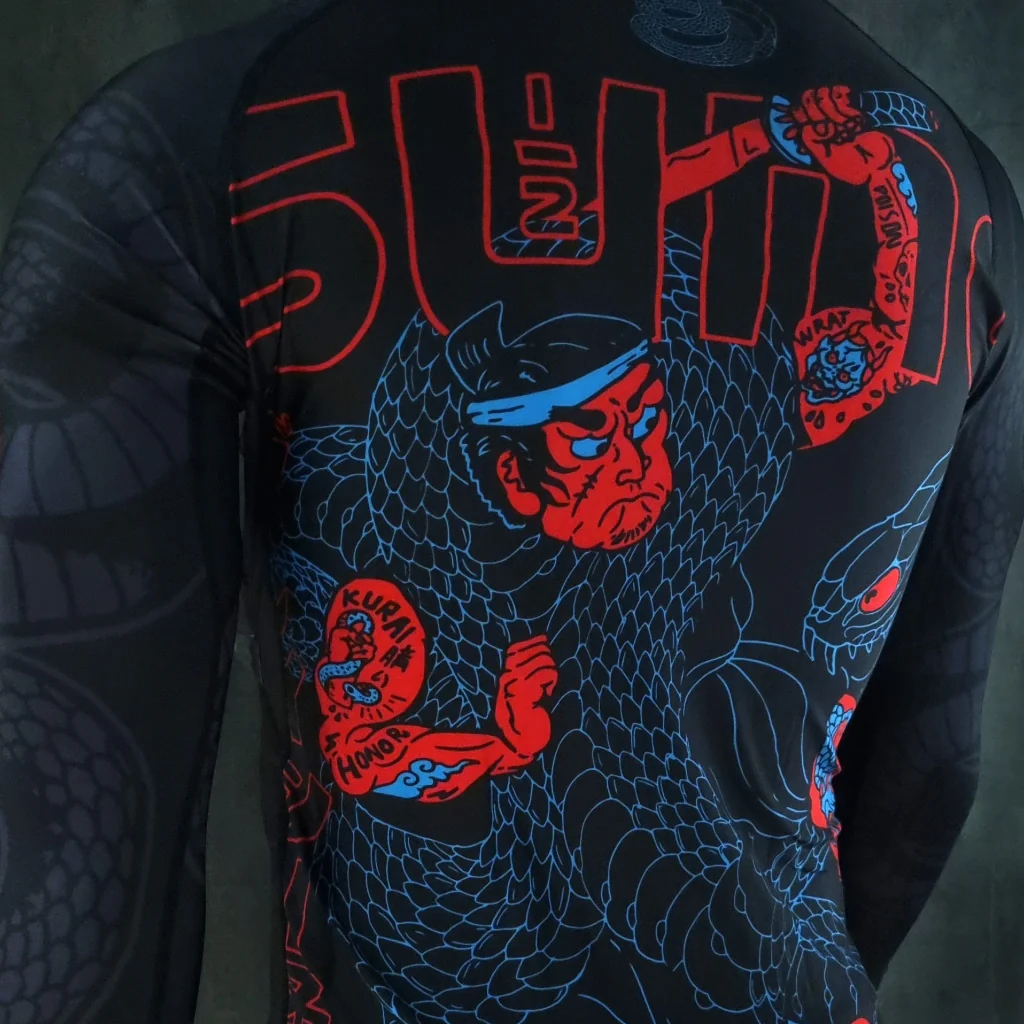 Rashguard Half Sumo Black Mamba Neon mangas largas - Image 13