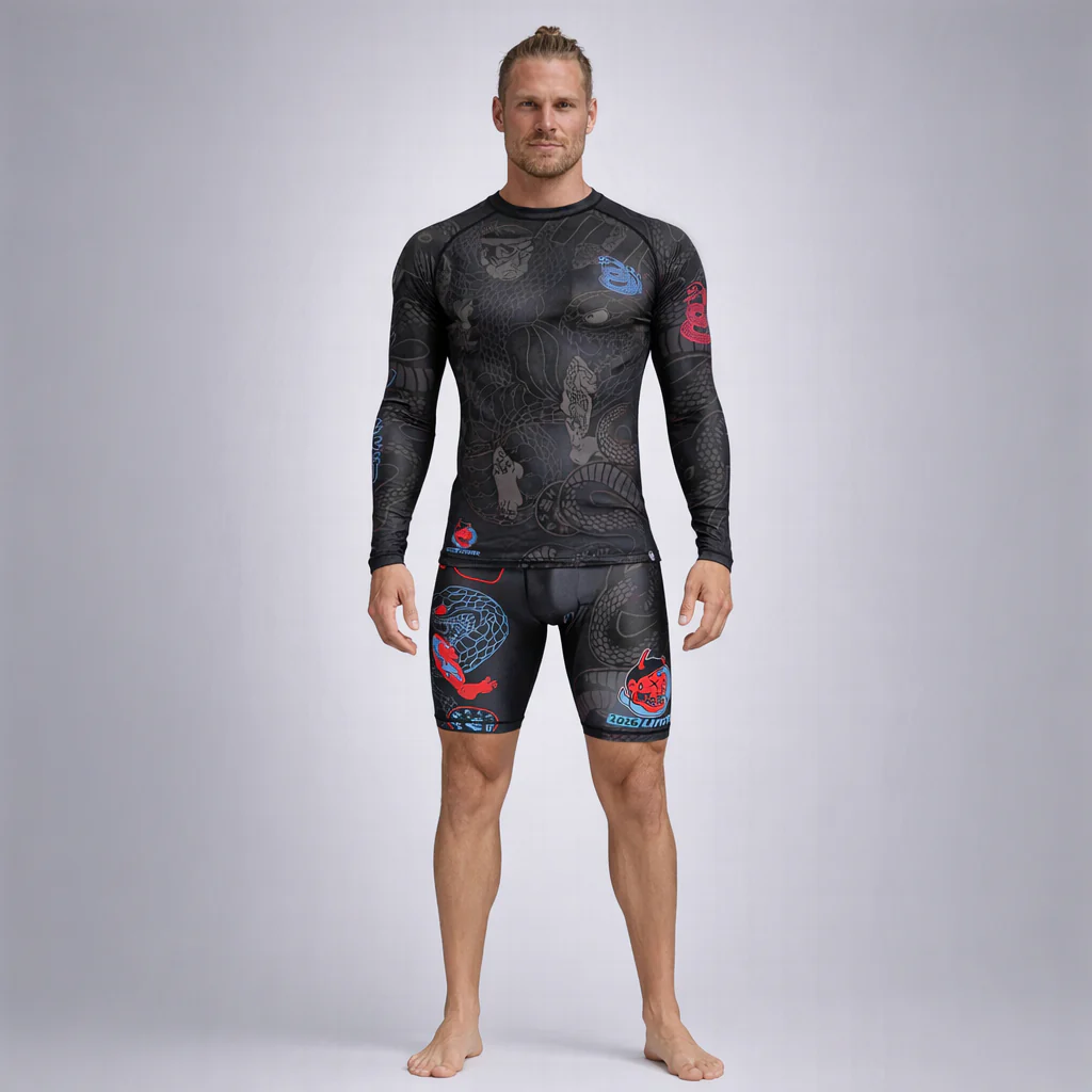 Rashguard Half Sumo Black Mamba Neon mangas largas - Image 14