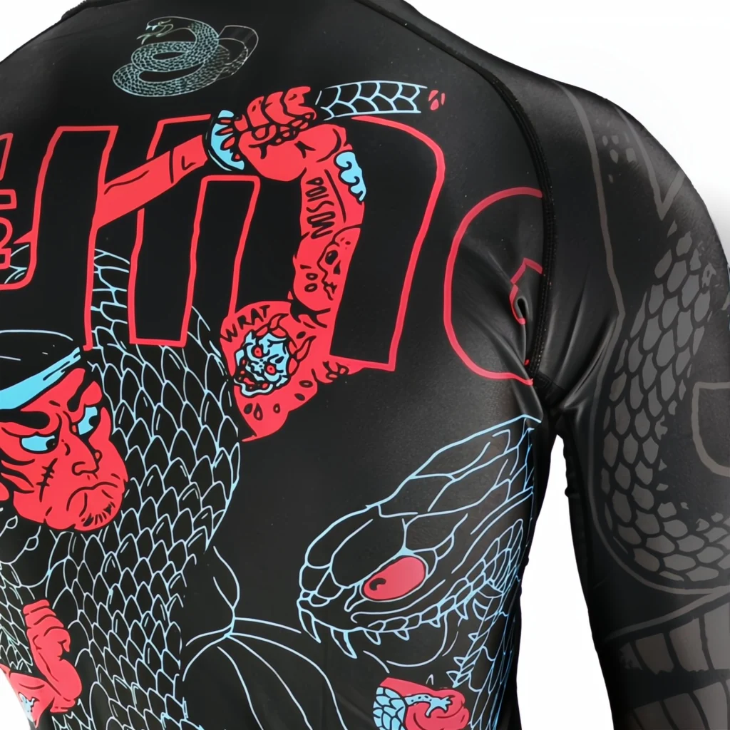 Rashguard Half Sumo Black Mamba Neon mangas largas - Image 3