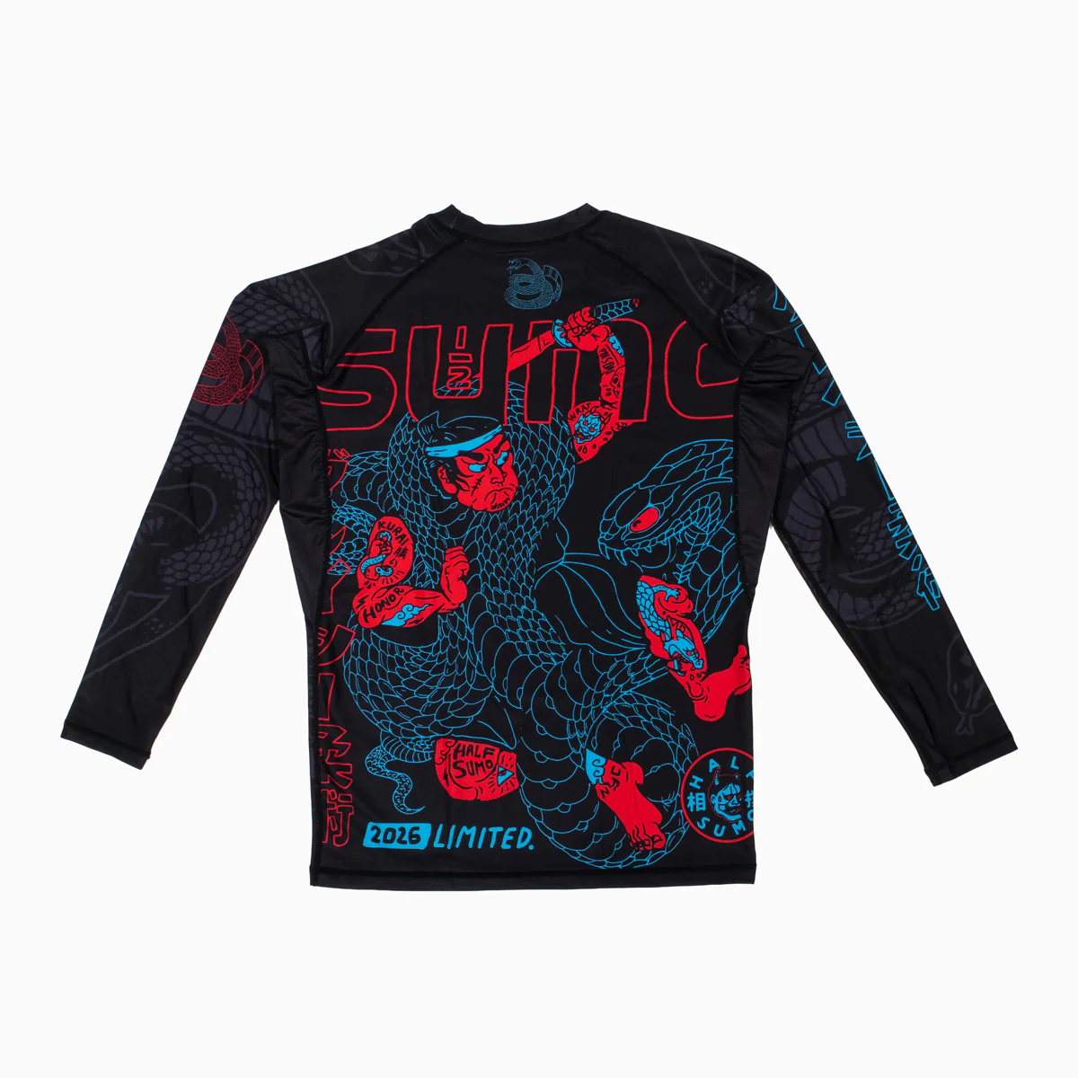 Rashguard Half Sumo Black Mamba Neon mangas largas - Image 7