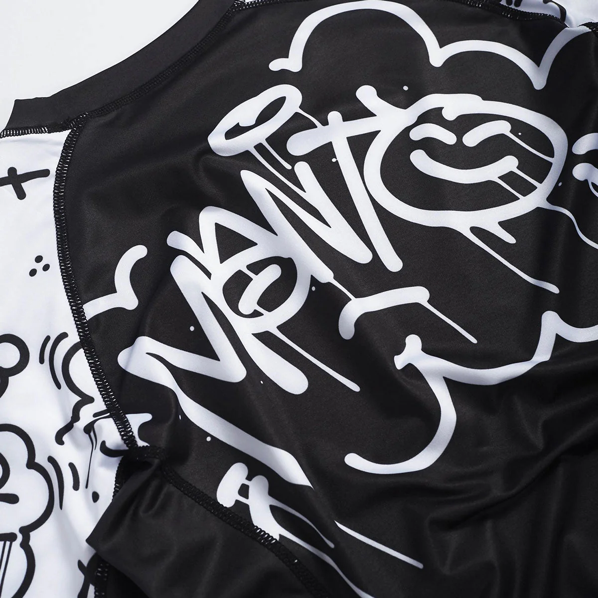 Rashguard Manto Debza de manga corta Negro  - Image 3