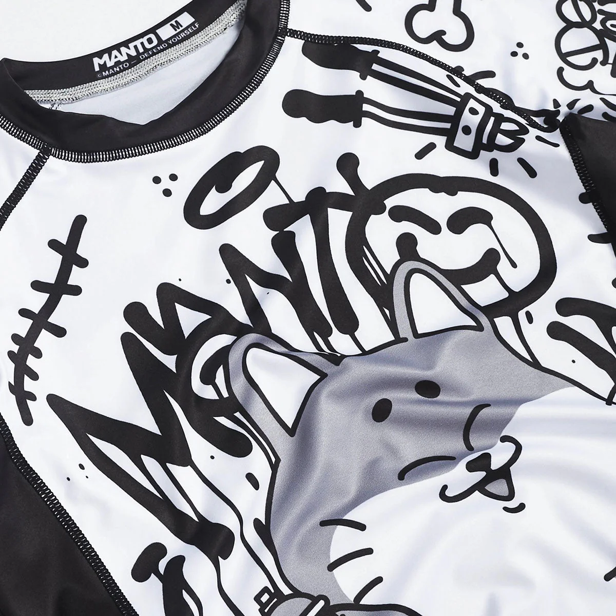 Rashguard Manto Debza de manga corta Negro  - Image 4