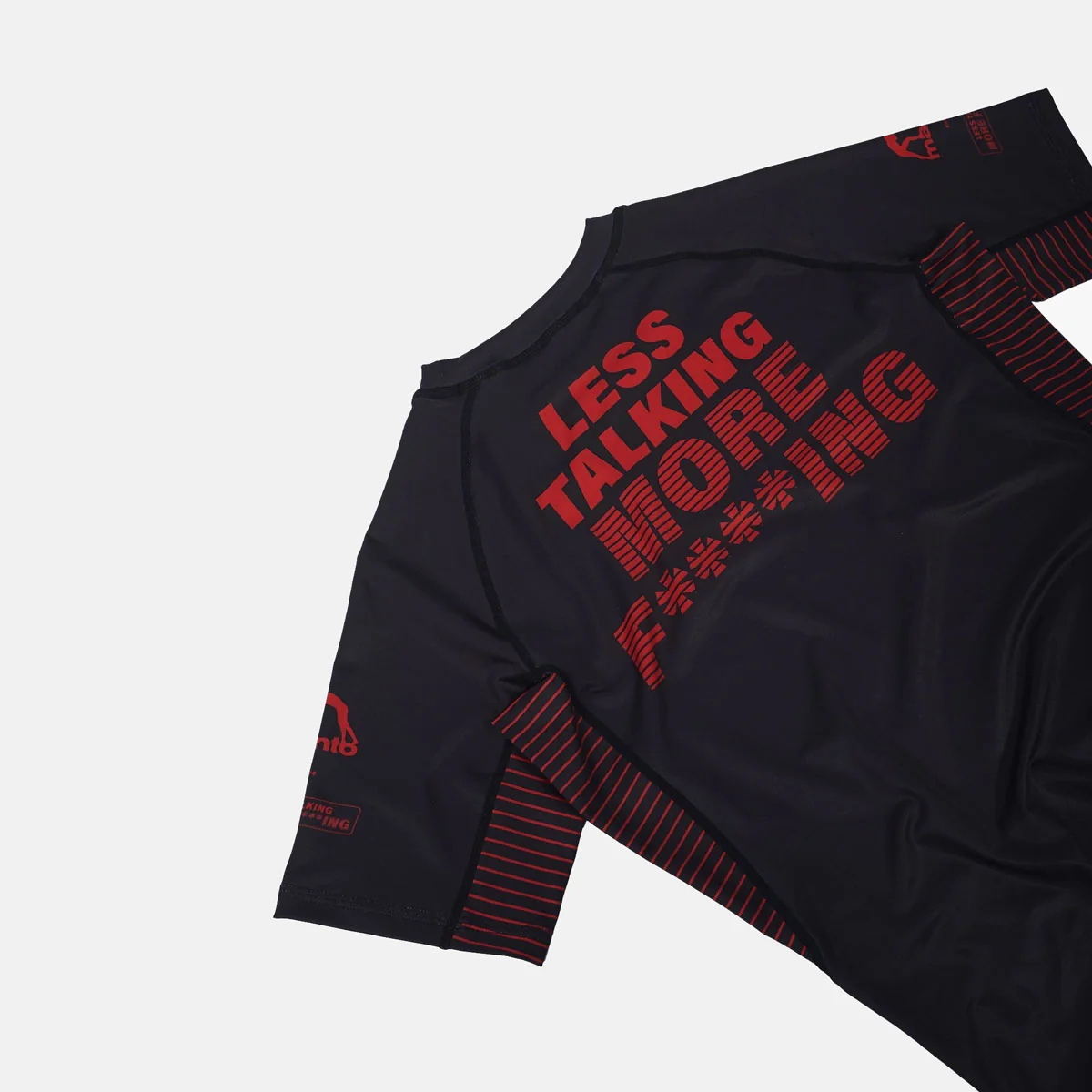 Rashguard Manto Fighting mangas cortas Negro  - Image 2