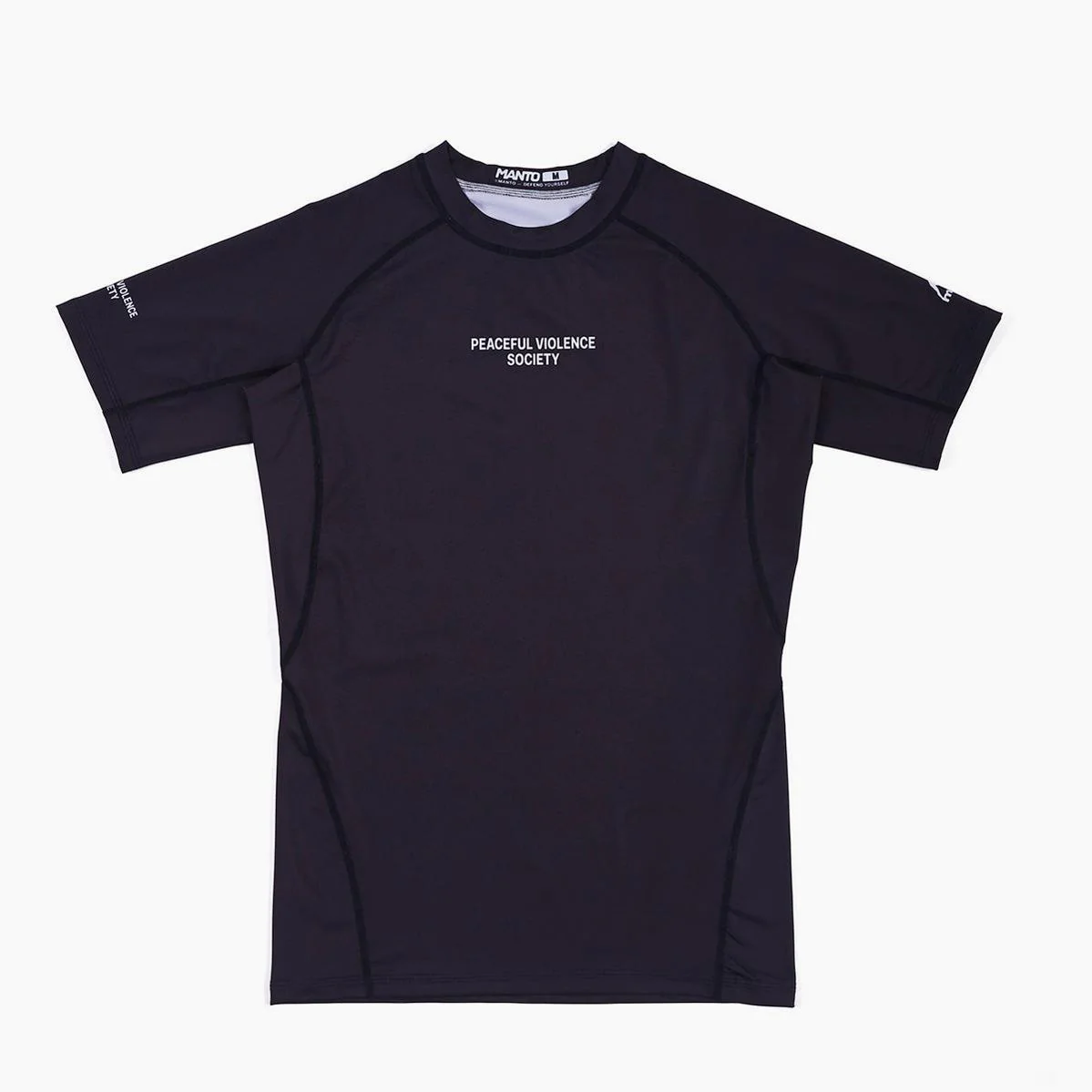 Rashguard Manto Society mangas cortas negro - Image 2