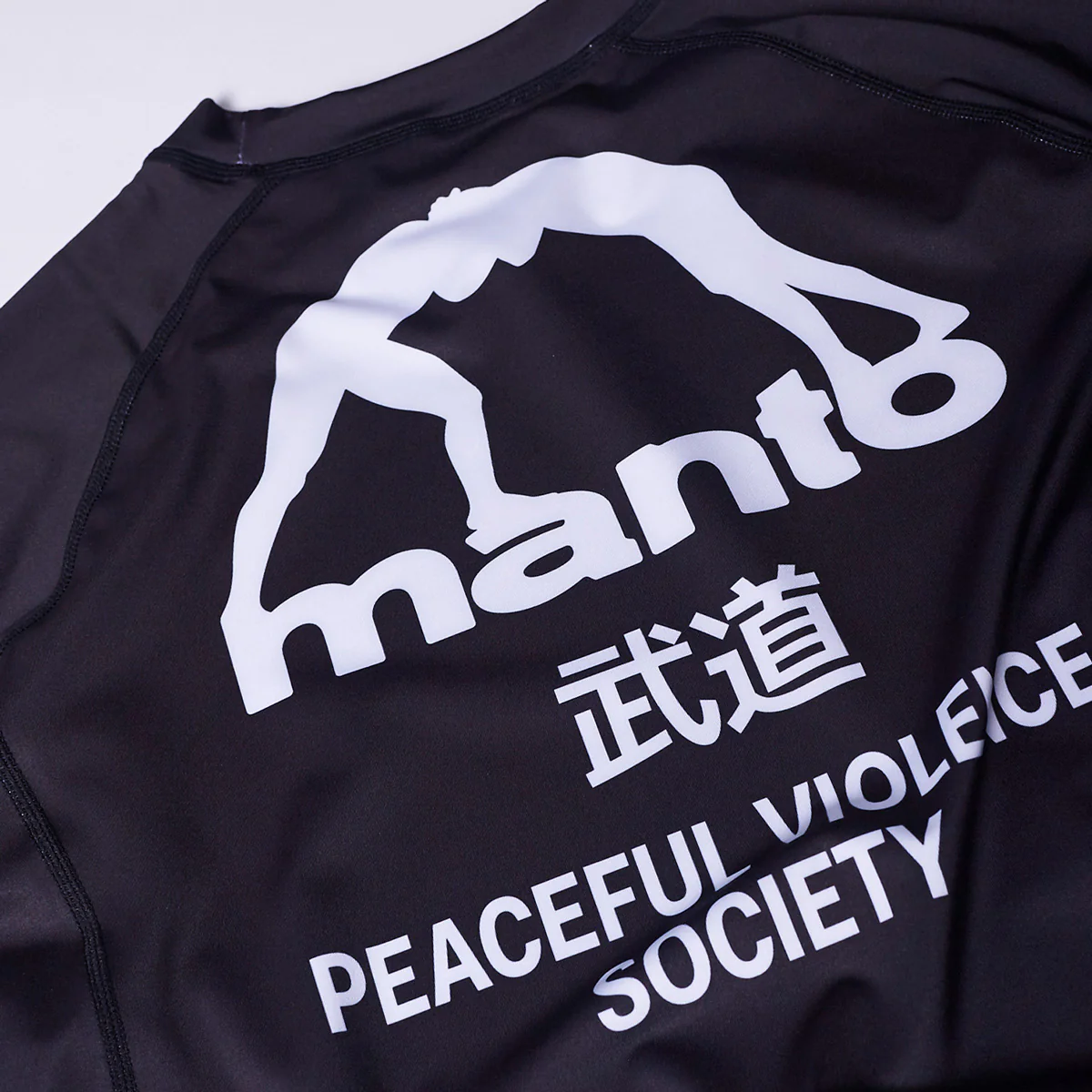 Rashguard Manto Society mangas cortas negro - Image 4
