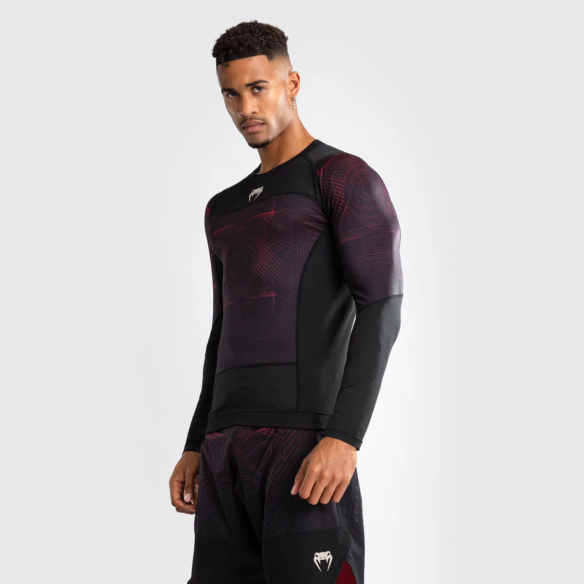 Rashguard Venum G-Fit Air mangas largas Negro-rojo  - Image 2