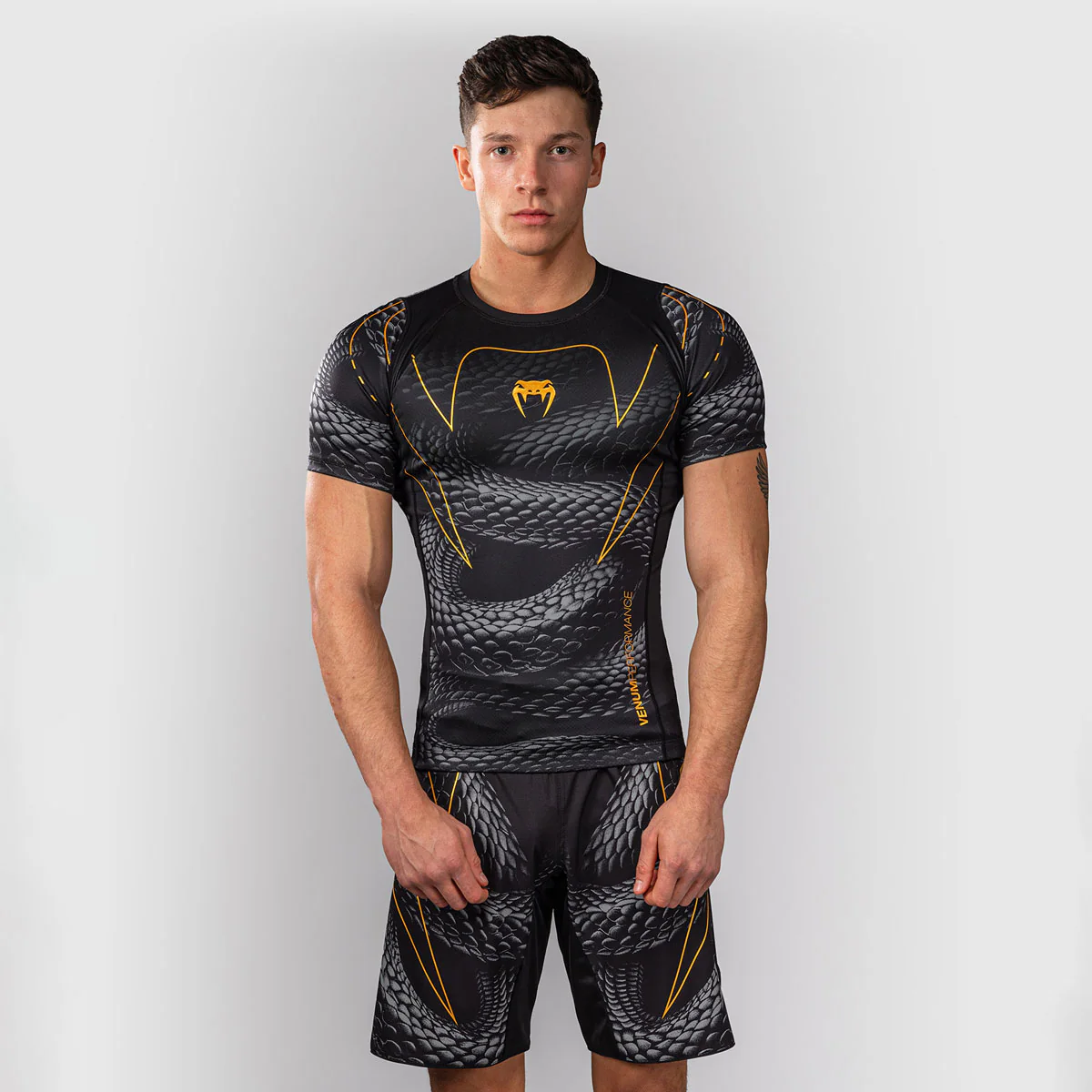 Rashguard Venum Matupa mangas cortas Negro-gris 