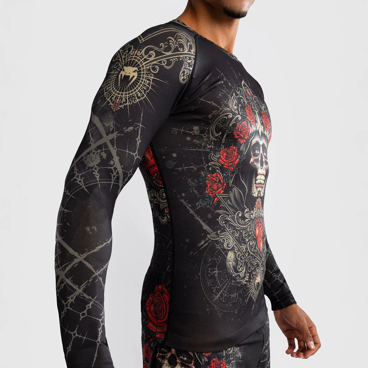 Rashguard Venum Santa Muerte 5.0 mangas largas Negro-Oro  - Image 5
